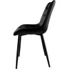 NORMAN Velvet juodo aksomo kėdė