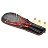 NRS001 SPEEDMINTON RINKINYS 2 REKETĖS + SKRAUTĖS + RAUDONOS DANGLĖS NILAI