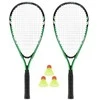 NRS001 SPEEDMINTON RINKINYS 2 REKETĖS + PLOKŠČIAI + ŽALIOS DANGLĖS NILAI
