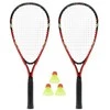 NRS001 SPEEDMINTON RINKINYS 2 REKETĖS + SKRAUTĖS + RAUDONOS DANGLĖS NILAI