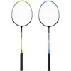 NRZ014 PLIENINIS / BADMINTONAS RINKINYS 4 REKETĖS + 3 VEŽĖLIAI + TINKLAI 195x22cm + NILS dangtelis