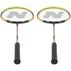 NRZ204-1 ALIUMINIO BADMINTONO RAKETĖS + 3 PLUNKSNINĖS LAUKELĖS + NILS UŽDANGALAS