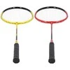 NRZ264 ALIUMINIO / BADMINTONO RINKINYS 4 RAKETĖS + 3 PLUNKSTINĖS langinės + TINKLAS 600x60cm + NILS dangtelis