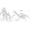 Orion Zero Gravity mėlynas sodo gultas