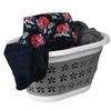 Ovalus sulankstomas dubuo 50 x 37 cm baltas ir pilkas OVAL COMPACT 25L