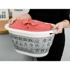 Ovalus sulankstomas dubuo 50 x 37 cm baltas ir pilkas OVAL COMPACT 25L