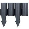 Palisade sodo tvoros apvadas vejos lysvėms apvadas grafitas 25 cm