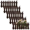 Palisade sodo tvoros apvadų komplektas rudas 10 vnt. 200 cm 20x15 cm