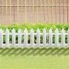 Palisade sodo tvoros baltų kraštinių apvadų rinkinys 10 vnt. 200 cm 20x15 cm