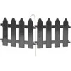 Palisade sodo tvoros grafito apvadų rinkinys 10 vnt. 200 cm 20x15 cm