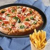 Picos keptuvės perforuotas lakštas su teflonine danga, juodas, 32 cm