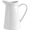 Pieno ąsotis su rankena / padažo ąsotis porcelianinis baltas 200 ml