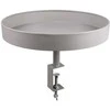 Pilkos spalvos metalinis gėlių stovas, 36 cm