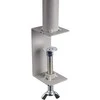 Pilkos spalvos metalinis gėlių stovas, 36 cm