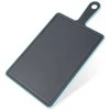 Pilkos spalvos plastikinė pjaustymo lenta su rankena 36,5x19 cm
