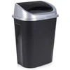 Plastikinė šiukšlių dėžė, juoda, 25 litrai