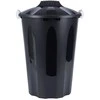 Plastikinė šiukšlių dėžė, juoda, 40 litrų