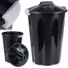 Plastikinė šiukšlių dėžė, juoda, 40 litrų