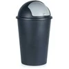 Plastikinė šiukšlių dėžė, juoda, 47 litrai