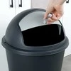 Plastikinė šiukšlių dėžė, juoda, 47 litrai