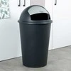 Plastikinė šiukšlių dėžė, juoda, 47 litrai