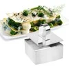 Plieninis formos žiedinis stūmoklio lankas indams formuoti tešlos kvadratą 8x8x4 cm