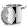 Plieninis puodas su dangteliu 18/10 PREMIUM 11 l 24 cm ORION