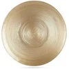 Plokščia vakarienės lėkštė, lėkštė, didelė, stiklinė, auksinė, 28 cm