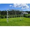 Pro futbolo vartai 300 x 200 cm balti ir juodi