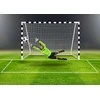 Pro futbolo vartai 300 x 200 cm balti ir juodi