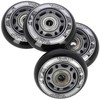 PU 64x24 82A Juodas N (4 vnt.) + ABEC-9 (8 vnt.) NILS EXTREME SET
