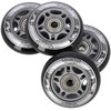 PU 70x24 82A Juodas N (4 vnt.) + ABEC-9 (8 vnt.) NILS EXTREME RINKINYS
