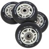 PU 70x24 82A MATTE Juodas (4 vnt.) + ABEC-9 (8 vnt.) NILS EXTREME RINKINYS