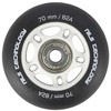 PU 70x24 82A MATTE Juodas (4 vnt.) + ABEC-9 (8 vnt.) NILS EXTREME RINKINYS