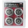 PU 70x24 82A TRANSPARENT (4 vnt.) + ABEC-7 (8 vnt.) NILS EXTREME RINKINYS