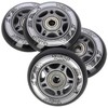 PU 72x24 82A Juodas N (4 vnt.) + ABEC-9 (8 vnt.) NILS EXTREME SET
