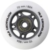 PU 72x24 82A MATTE Baltas (4 vnt.) + ABEC-9 (8 vnt.) NILS EXTREME RINKINYS