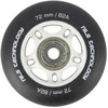 PU 72x24 82A MATTE Juodas (4 vnt.) + ABEC-9 (8 vnt.) NILS EXTREME SET