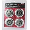 PU 76x24 82A Baltas (4 vnt) + ABEC-7 (8 vnt) NILS EXTREME RINKINYS