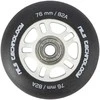 PU 76x24 82A MATTE Juodas (4 vnt.) + ABEC-9 (8 vnt.) NILS EXTREME RINKINYS