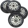 PU 76x24 82A MATTE Juodas (4 vnt.) + ABEC-9 (8 vnt.) NILS EXTREME RINKINYS