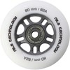 PU 80x24 82A MATTE Baltas (4 vnt.) + ABEC-9 (8 vnt.) NILS EXTREME RINKINYS
