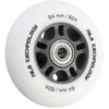 PU 84x24 82A MATTE Baltas (4 vnt) + ABEC-9 CHROME (8 vnt) NILS EXTREME RINKINYS