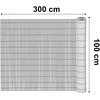 PVC balkono uždangalas 100x300 cm BARU antracito spalvos