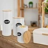 Rakinamas metalinis virtuvės indas su sandarikliu / WHITELINE skardinė 2,3l