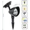 SAULĖS LEMPAS, 3 LED IŠIMTAS ​​REFLEKTORIAUS