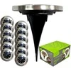 SAULĖS LEMPAS 8 LED SMD, VARŽIAMAS Į ŽEMĘ, 12 Vnt.