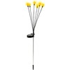 SAULĖS LEMPAS ŠOKANTIS VĖJOJE BALTAI KAMUOLIAI 6 LED 72cm