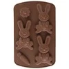 Silikoninė forma sausainių, praline, zuikio, kiškio, Velykų kepimui