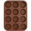 Silikoninė kepimo forma bandelėms, keksiukams, 12 vnt, 32,5x25 cm